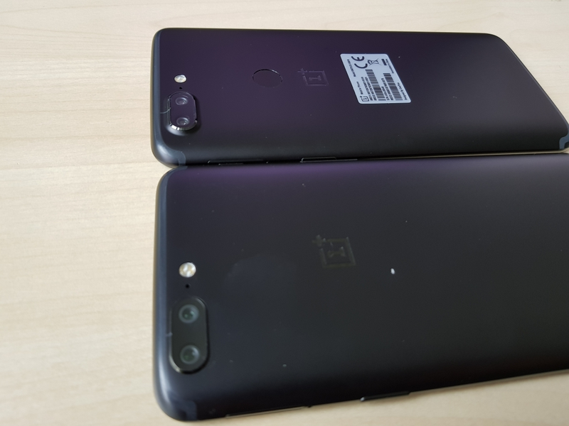 El OnePlus 5 acompañado del OnePlus 5T. (Imagen: ZDNet)